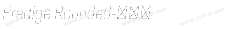 Predige Rounded字体转换